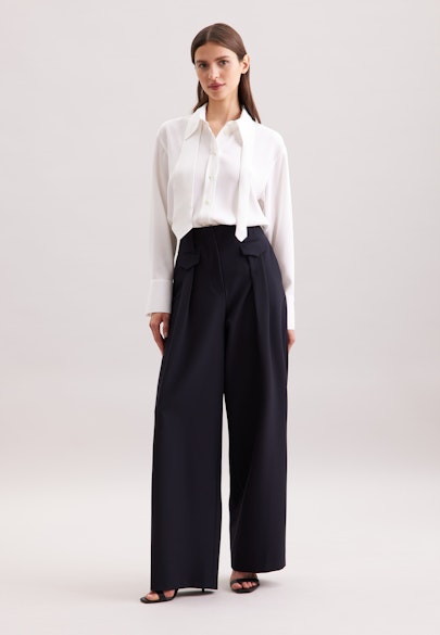 Regular Pantalon Uni in Bleu Foncé |  Seidensticker Onlineshop