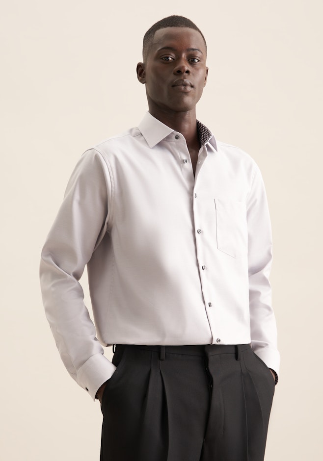 Comfort Chemise d'affaires Uni dans Gris | Boutique en ligne Seidensticker