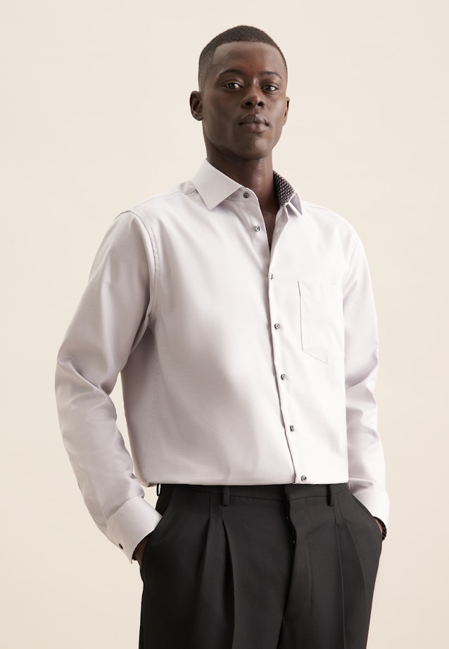 Comfort Chemise d'affaires Uni in Gris |  Seidensticker Onlineshop