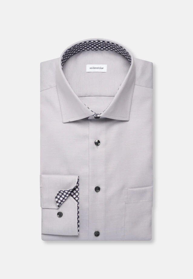 Comfort Business Hemd Uni in Grau |  Seidensticker Onlineshop