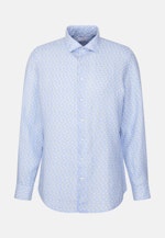 Slim Business Hemd Druck in Hellblau |  Seidensticker Onlineshop