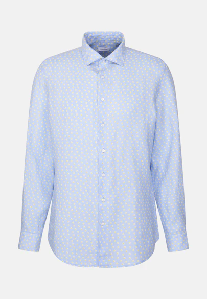 Slim Business Hemd Druck in Hellblau |  Seidensticker Onlineshop