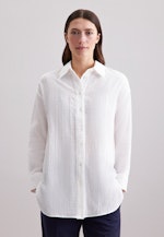 Oversized Bluse aus Musselin in Weiß |  Seidensticker Onlineshop