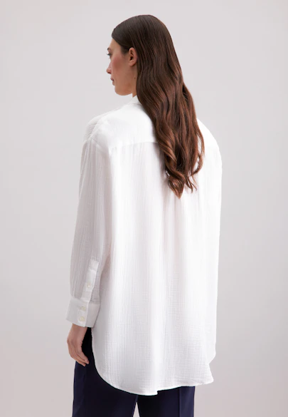 Oversized Bluse aus Musselin in Ecru |  Seidensticker Onlineshop