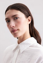 Oversized Bluse aus Musselin in Weiß |  Seidensticker Onlineshop