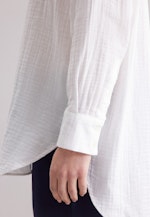 Oversized Bluse aus Musselin in Weiß |  Seidensticker Onlineshop