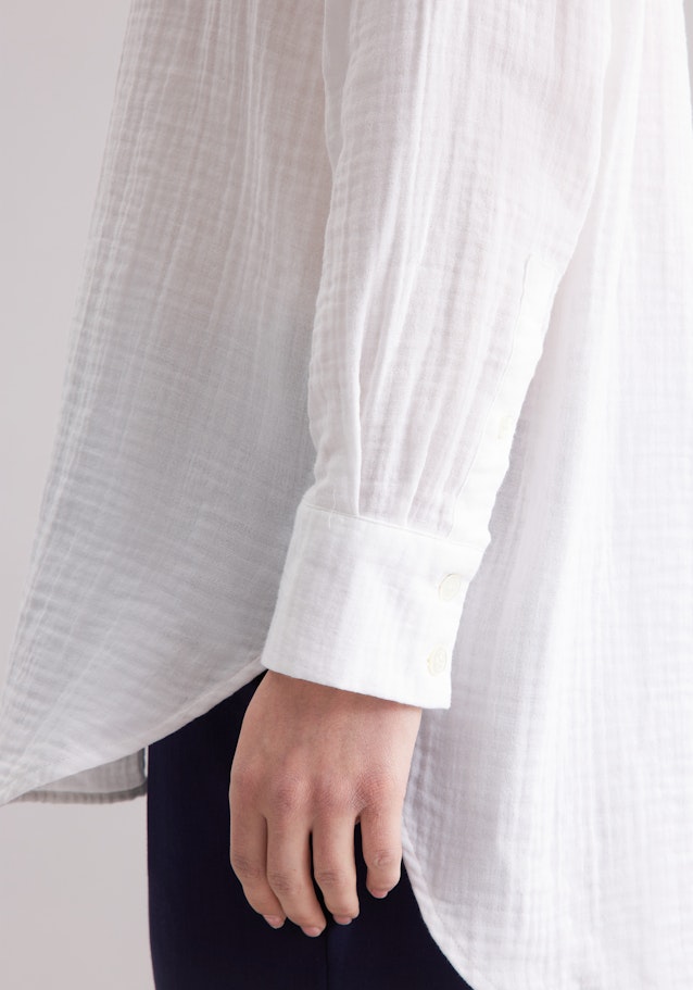 Oversized Bluse aus Musselin in Weiß | Seidensticker Onlineshop