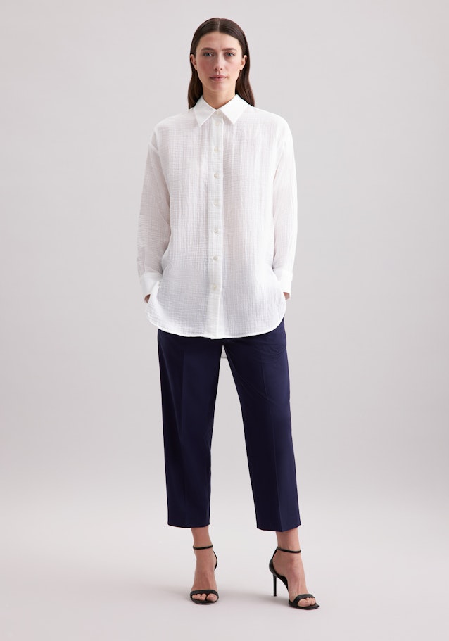 Oversized Bluse aus Musselin in Weiß | Seidensticker Onlineshop