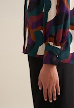 Shirtbluse Druck in Schwarz |  Seidensticker Onlineshop