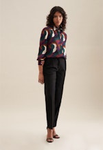 Shirtbluse Druck in Schwarz |  Seidensticker Onlineshop