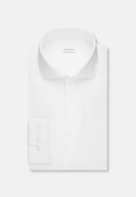 Shaped Flanellhemd Struktur in Weiß |  Seidensticker Onlineshop