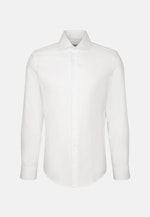 Shaped Flannel shirt Structure in White |  Seidensticker Onlineshop