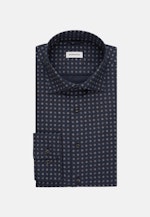 Slim Flannel shirt Print in Dark Blue |  Seidensticker Onlineshop