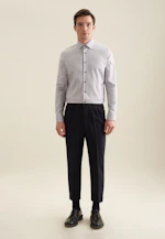 Slim Business Hemd Kleinmuster in Braun |  Seidensticker Onlineshop