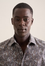 Slim Business Hemd Druck in Grau |  Seidensticker Onlineshop