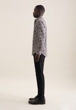 Slim Business Hemd Druck in Grau |  Seidensticker Onlineshop