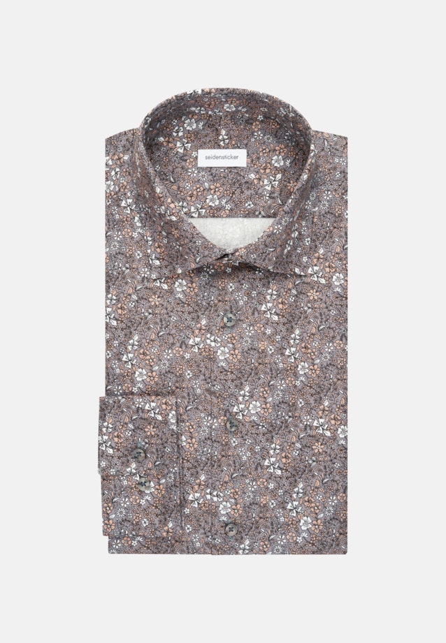 Slim Business Hemd Druck in Grau |  Seidensticker Onlineshop