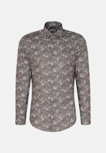 Slim Business Hemd Druck in Grau |  Seidensticker Onlineshop