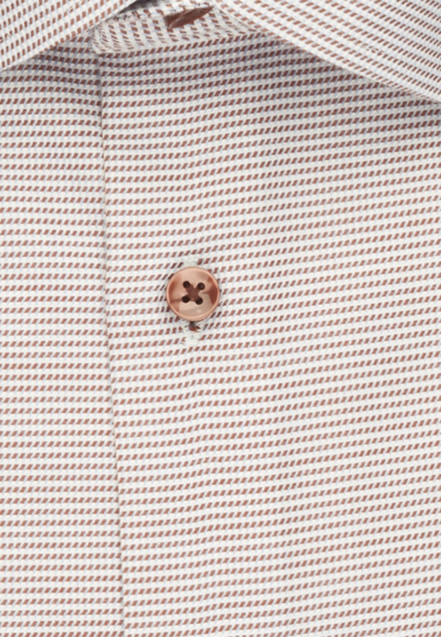 Shaped Business Hemd Kleinmuster in Braun |  Seidensticker Onlineshop