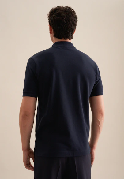 Regular Polo Uni in Dunkelblau |  Seidensticker Onlineshop