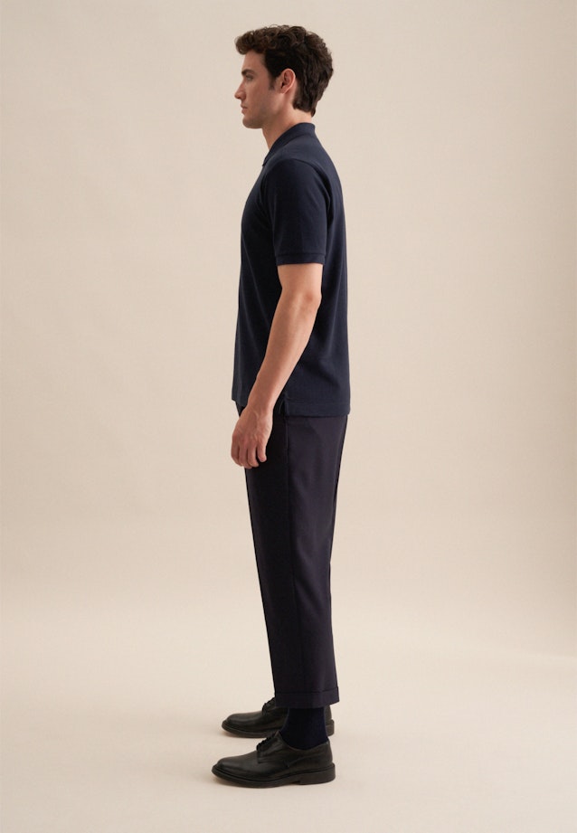 Regular Polo Uni in Dunkelblau |  Seidensticker Onlineshop
