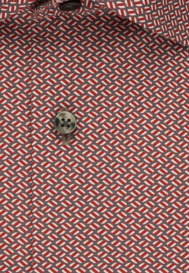 Shaped Business Shirt Print in Orange |  Seidensticker Onlineshop