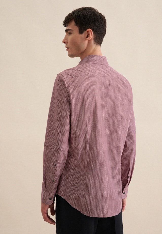 Shaped Business Hemd Druck in Orange |  Seidensticker Onlineshop