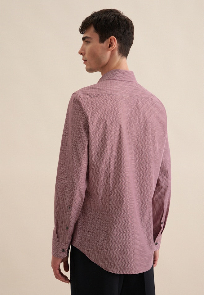 Shaped Business Hemd Druck in Orange | Seidensticker Onlineshop