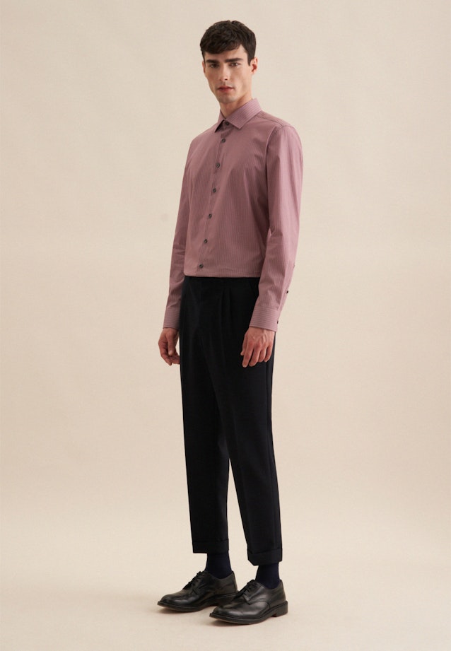 Shaped Business Shirt Print in Orange |  Seidensticker Onlineshop