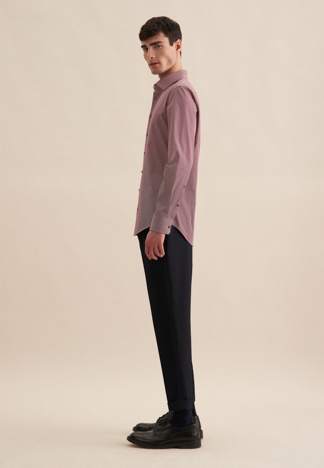 Shaped Business Hemd Druck in Orange |  Seidensticker Onlineshop