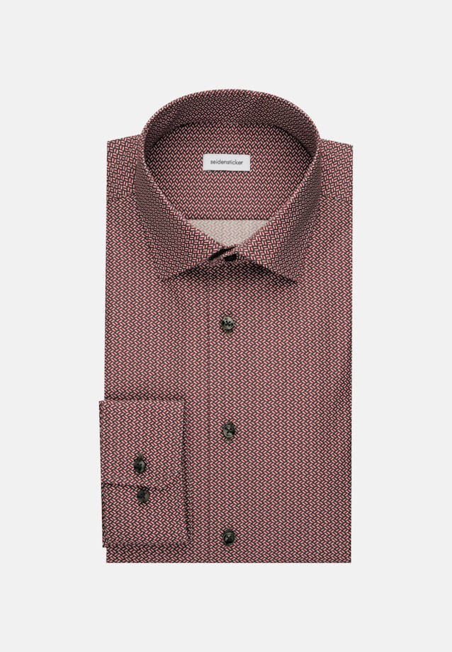 Shaped Business Shirt Print in Orange |  Seidensticker Onlineshop