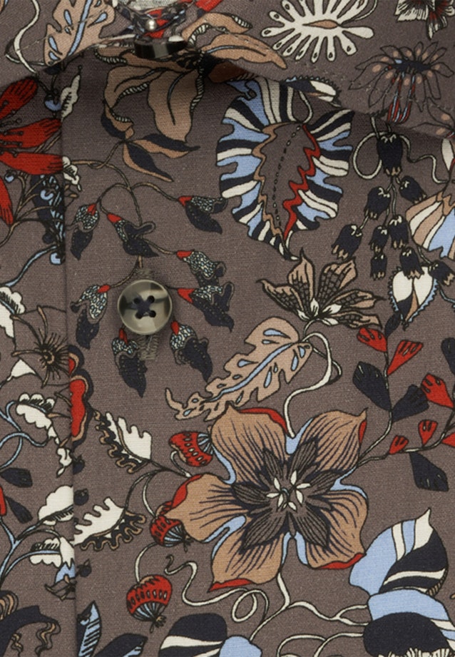 Shaped Business Hemd Druck in Grau |  Seidensticker Onlineshop