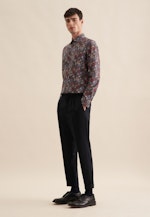 Shaped Business Hemd Druck in Grau |  Seidensticker Onlineshop