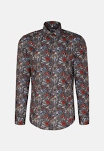 Shaped Business Hemd Druck in Grau |  Seidensticker Onlineshop