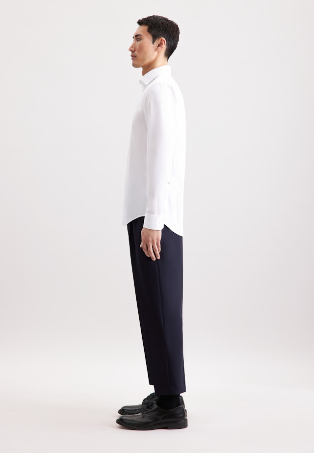 Shaped Business shirt Uni in Weiß |  Seidensticker Onlineshop