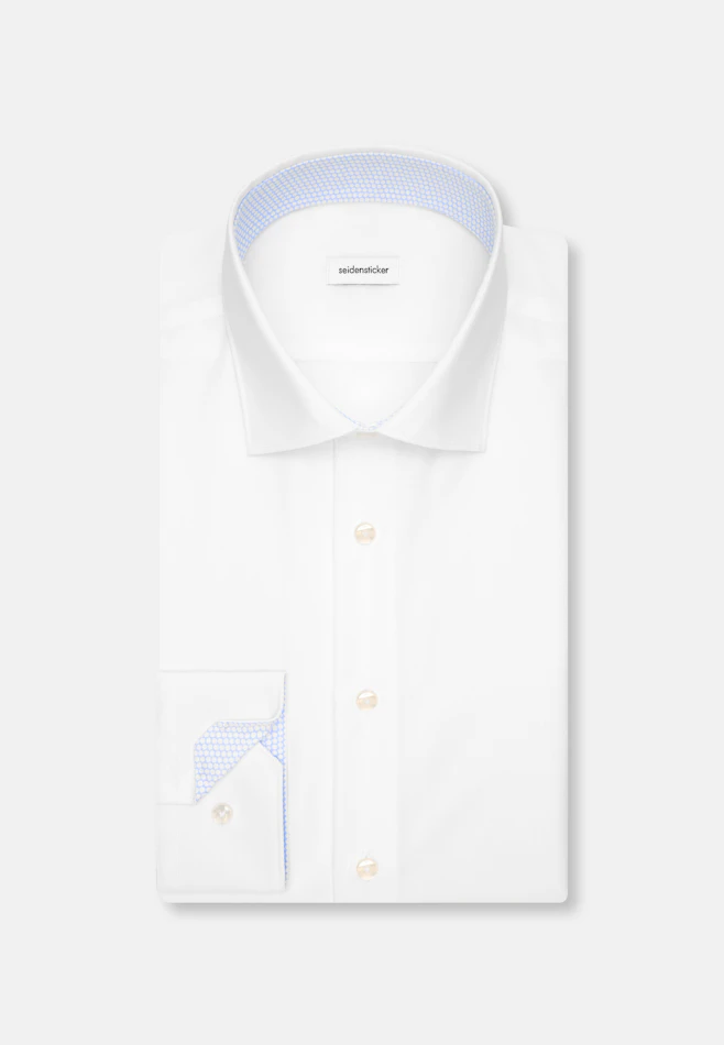 Shaped Business Hemd Uni in Weiß | Seidensticker Onlineshop