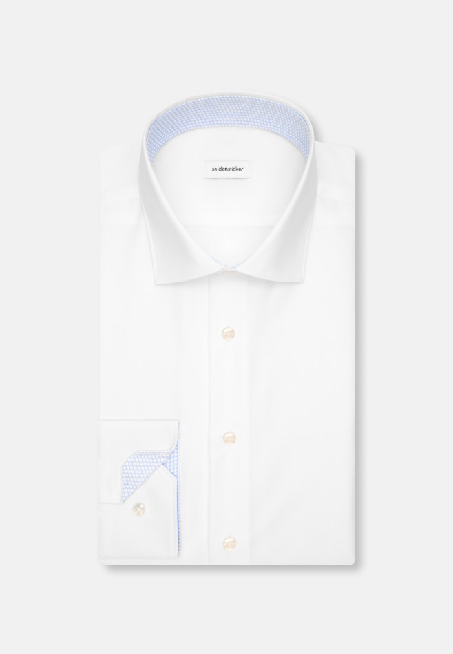 Slim Business shirt Uni in Weiß | Seidensticker online shop