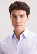 Regular Business shirt Check in Hellblau |  Seidensticker Onlineshop