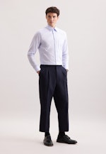 Regular Business shirt Check in Hellblau |  Seidensticker Onlineshop