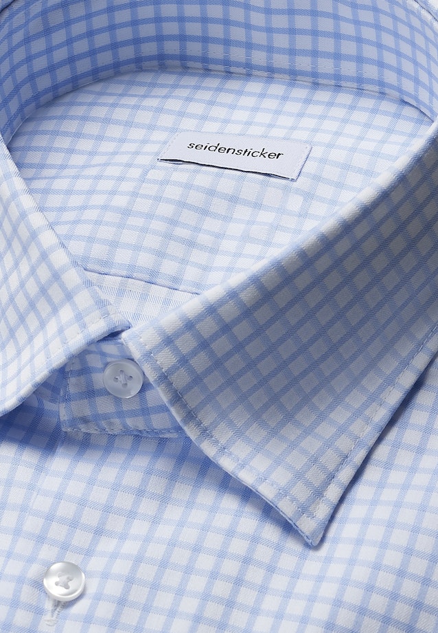 Regular Business Hemd Karo in Hellblau |  Seidensticker Onlineshop