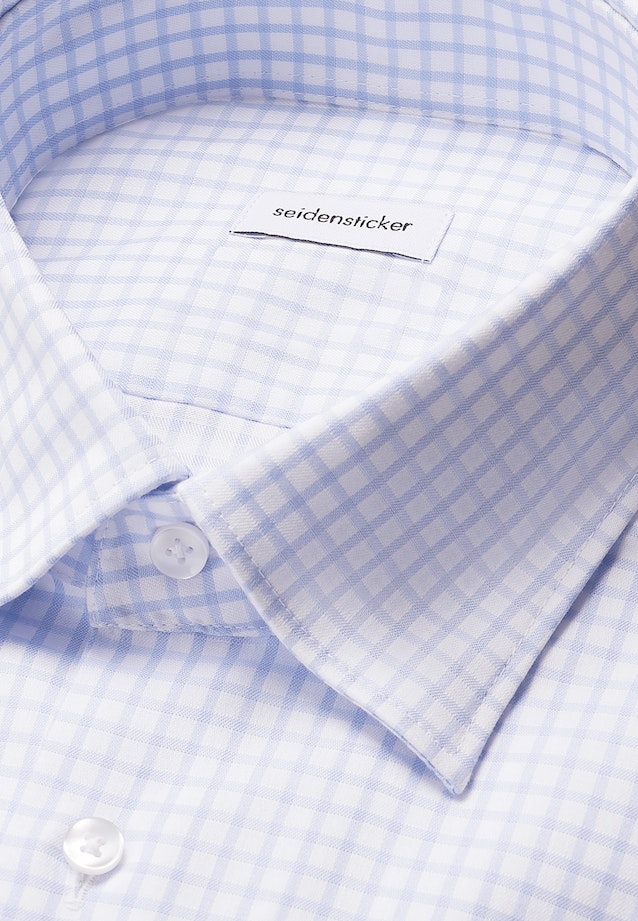 Regular Business Hemd Karo in Hellblau |  Seidensticker Onlineshop