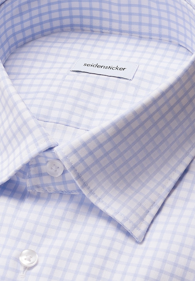 Regular Business Hemd Karo in Hellblau |  Seidensticker Onlineshop
