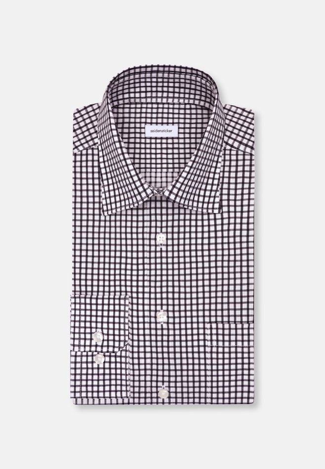 Regular Chemise d'affaires carreaux dans Bleu Foncé | Boutique en ligne Seidensticker