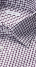 Regular Business Hemd Karo in Lila |  Seidensticker Onlineshop