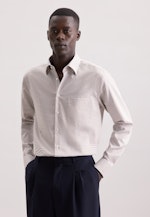 Regular Business shirt Check in Braun |  Seidensticker Onlineshop