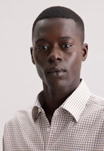 Regular Business shirt Check in Braun |  Seidensticker Onlineshop