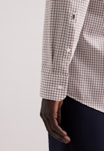 Regular Business shirt Check in Braun |  Seidensticker Onlineshop