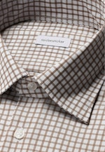 Regular Business shirt Check in Braun |  Seidensticker Onlineshop
