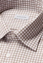 Regular Business shirt Check in Braun |  Seidensticker Onlineshop