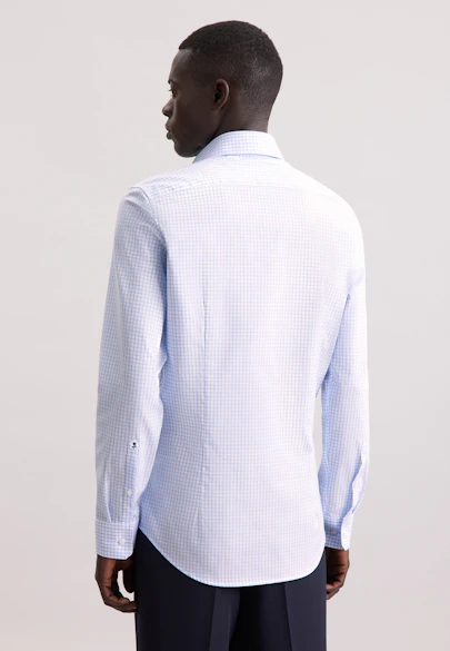 Slim Business Hemd Karo in Hellblau |  Seidensticker Onlineshop